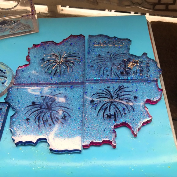 4-pc Puzzle Celebration coasters (made to order) - Picture 1 of 3